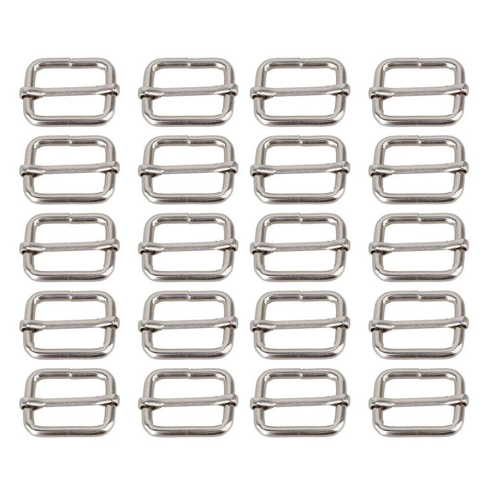 20pcs 20mm Metal Sliding Bar -glides Wire-formed Roller Pin Buckles Slider Strap Adjuster (Silver)
20pcs 20mm Metal Sliding Bar -glides Wire-formed Roller Pin Buckles Slider Strap Adjuster (Silver)