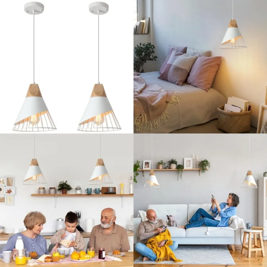 Pendant Light, 9.4inch Farmhouse Pendant Light, Kitchen Pendant Lights, Pendant Lights Kitchen Island for Living Room, Bar, Bed
Pendant Light, 9.4inch Farmhouse Pendant Light, Kitchen Pendant Lights, Pendant Lights Kitchen Island for Living Room, Bar, Bed