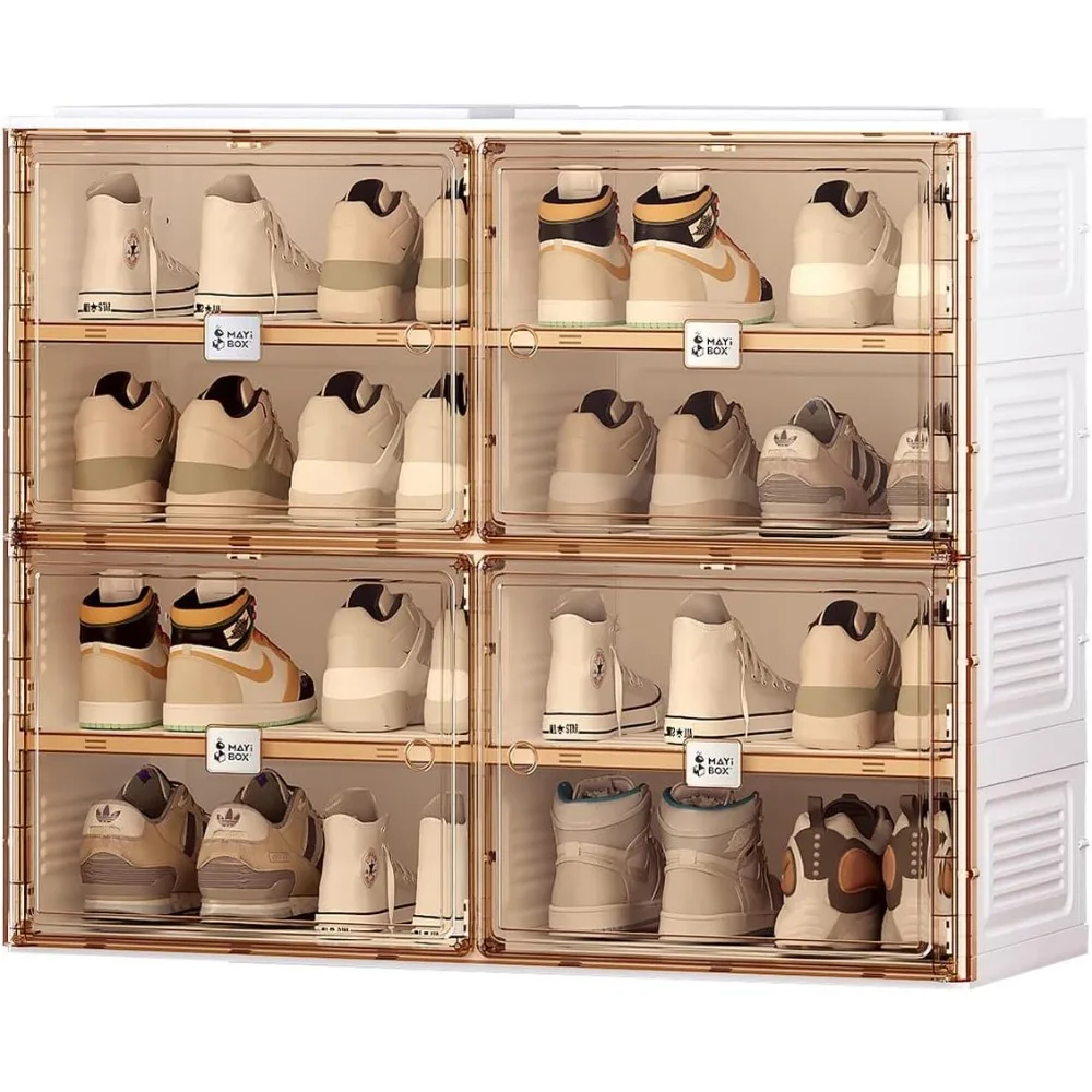 Portable Shoe Rack Organizer for Closet Entryway, Stackable Sneaker Storage Shoe Cabinet with Magnetic Clear Door,
Portable Shoe Rack Organizer for Closet Entryway, Stackable Sneaker Storage Shoe Cabinet with Magnetic Clear Door,