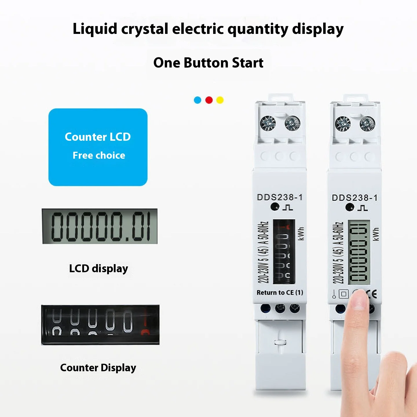 DDS238-1 Однофазный электрический счетчик Экспортный измеритель общего измерения энергии
DDS238-1 Однофазный электрический счетчик Экспортный измеритель общего измерения энергии