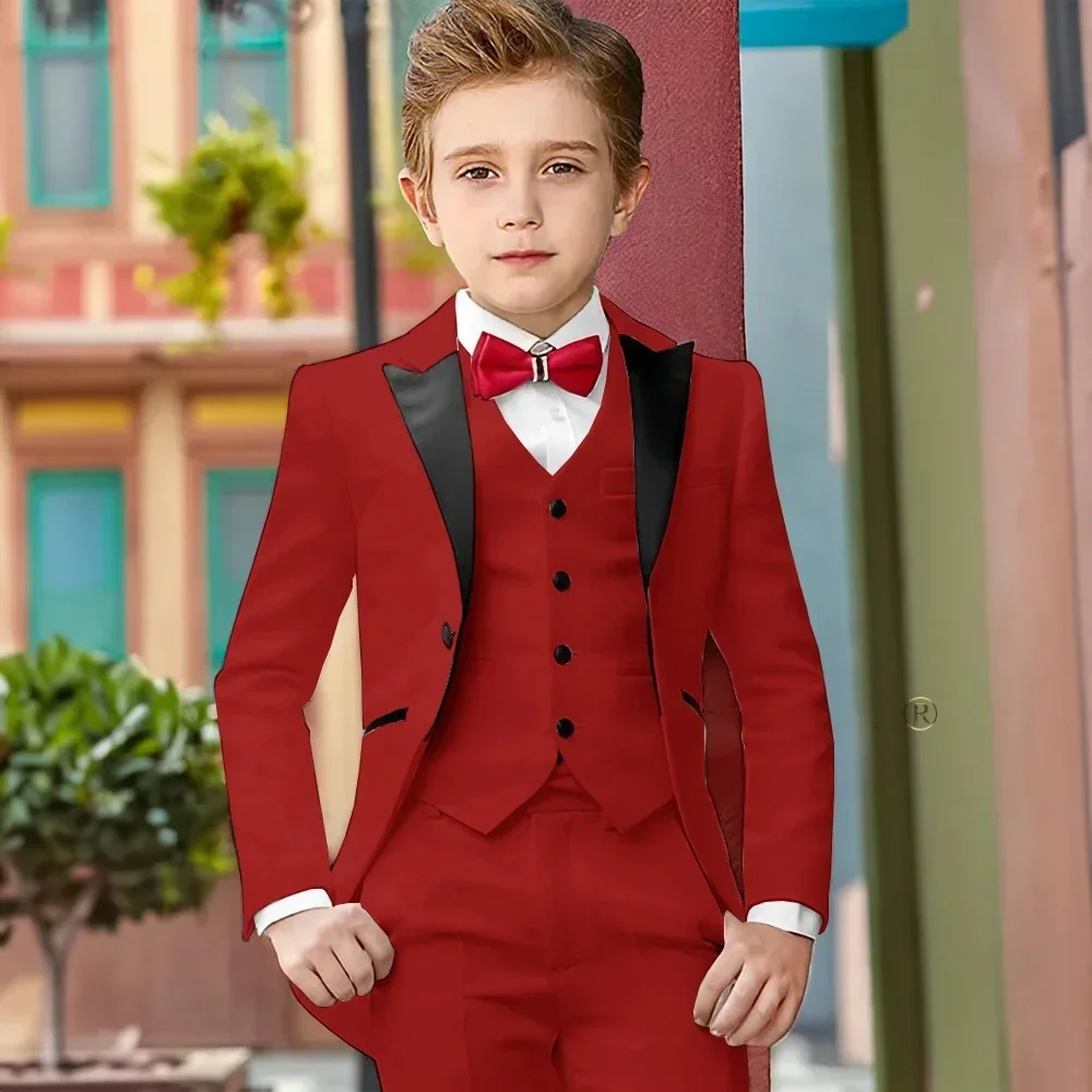 Burgundy Boys Suit Wedding Tuxedo 3 Piece Set Jacket Pants Vest Kids Party Suit Custom Jacket 2-16 Years Old
Burgundy Boys Suit Wedding Tuxedo 3 Piece Set Jacket Pants Vest Kids Party Suit Custom Jacket 2-16 Years Old