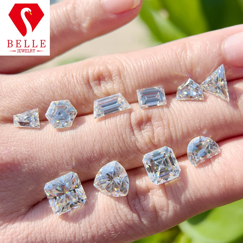 Moissanite Stone Natural Multi-shape D White Moissanite Stone Customized Gemstone 8Hearts&8Arrows VVS1 Diamond For Jewelry Make
Moissanite Stone Natural Multi-shape D White Moissanite Stone Customized Gemstone 8Hearts&8Arrows VVS1 Diamond For Jewelry Make