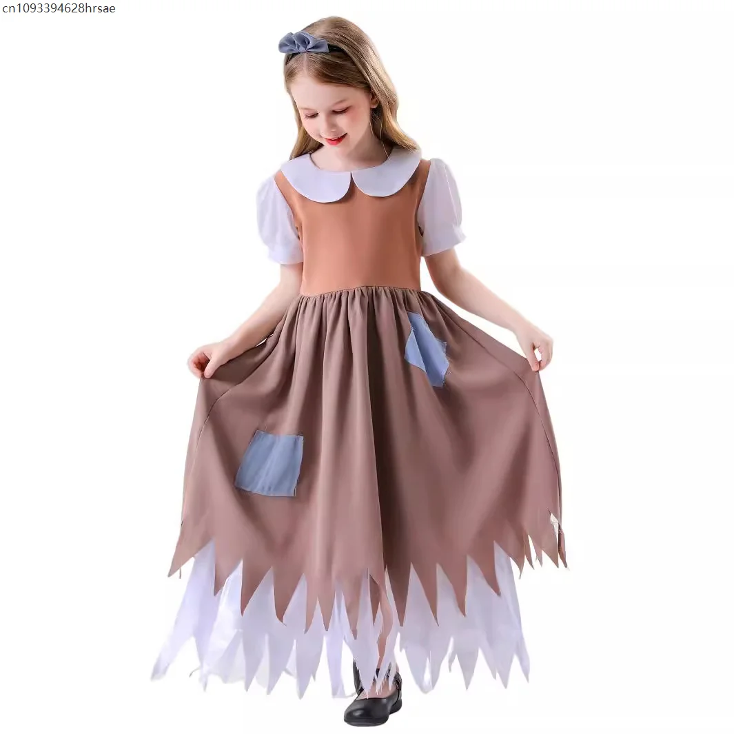Girls Cinderella Rag Dress Cosplay Child Fairy Tales Princess Snow Dress White Rags Costume for Kids Fancy Dress Halloween
Girls Cinderella Rag Dress Cosplay Child Fairy Tales Princess Snow Dress White Rags Costume for Kids Fancy Dress Halloween