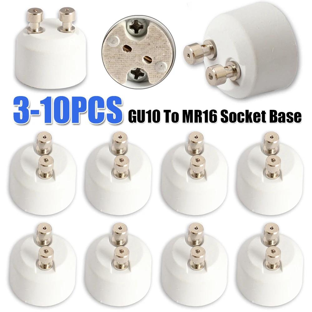 GU10 To MR16 Socket Base Halogen Light Bulb Lamp Adapter Converter Holder
GU10 To MR16 Socket Base Halogen Light Bulb Lamp Adapter Converter Holder
