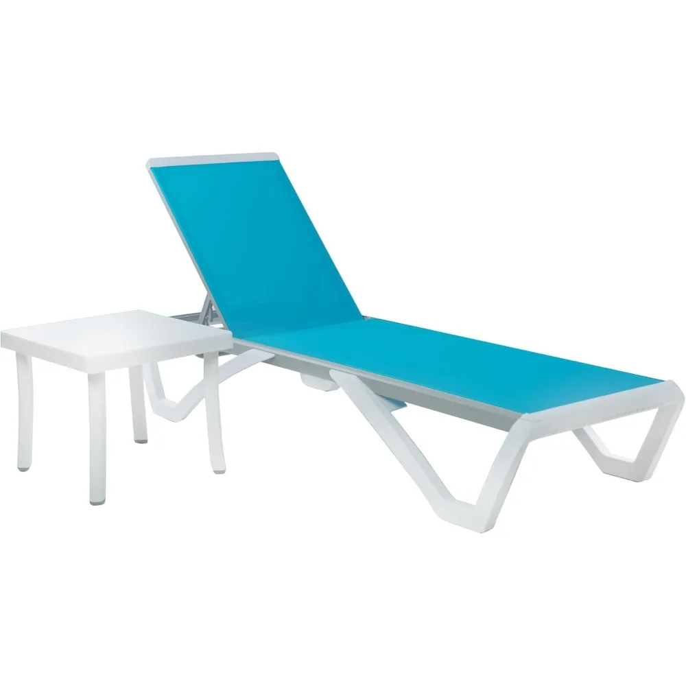 Patio Chaise Lounge Chair - Full Flat Alumium & Resin Legs, Outdoor Reclining Adjustable Chair for Sunbathing, Beach, Patio, Lo
Patio Chaise Lounge Chair - Full Flat Alumium & Resin Legs, Outdoor Reclining Adjustable Chair for Sunbathing, Beach, Patio, Lo