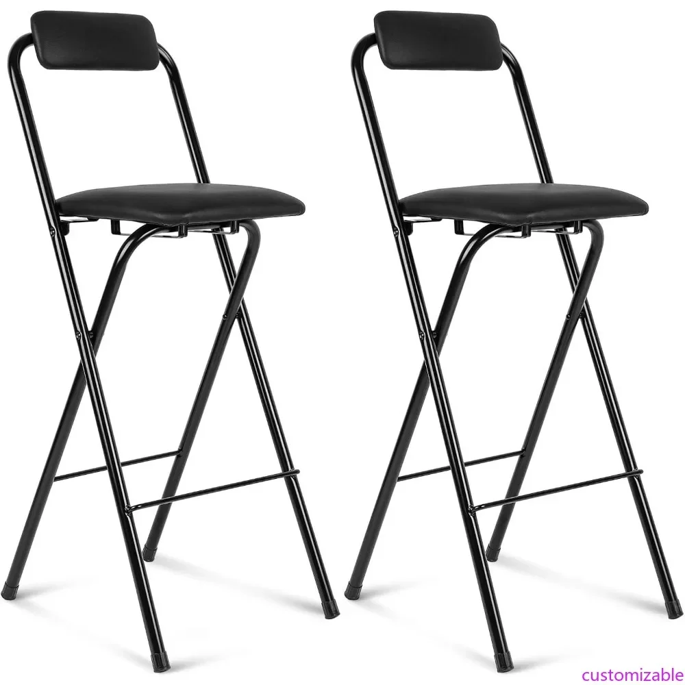 Customizable 2 Pcs Folding Bar Stool with Backrest, Tall Foldable Stool Chair Portable High Folding Bar Chair Counter Height Sea
Customizable 2 Pcs Folding Bar Stool with Backrest, Tall Foldable Stool Chair Portable High Folding Bar Chair Counter Height Sea