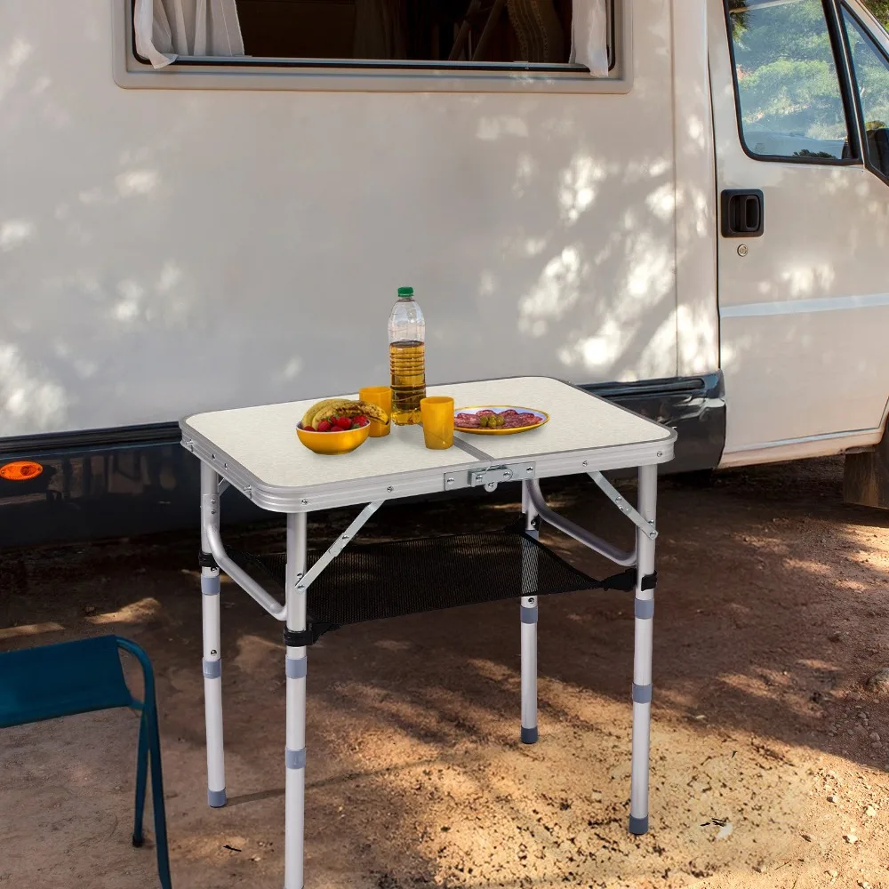 Портативный складной походный столик длиной 2 фута с регулируемой высотой для пикника
Портативный складной походный столик длиной 2 фута с регулируемой высотой для пикника