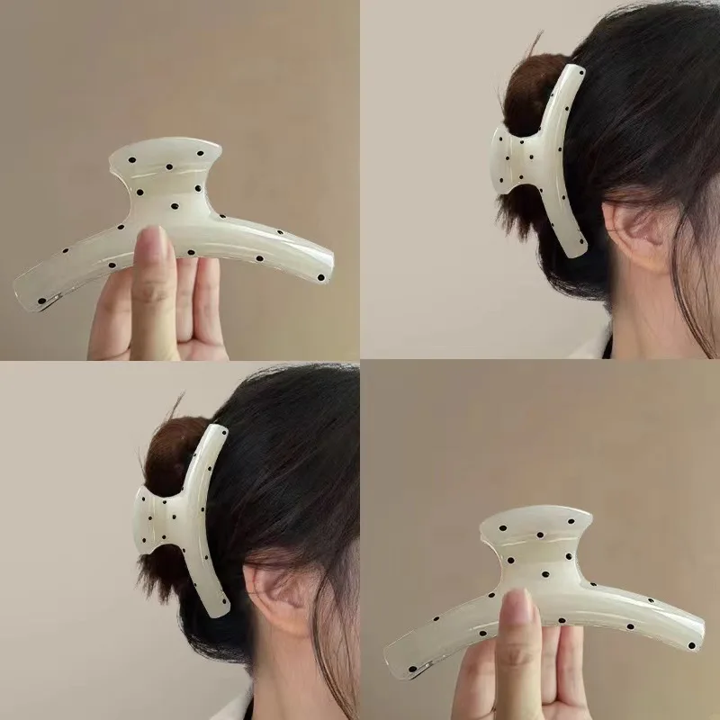 Fashion Woman Bowknot Bow Hair Claw Acrylic Cute Hairpin Polka Dot Hair Clip Grab Clip Large Shark Clip Big Hair Claw Female
Fashion Woman Bowknot Bow Hair Claw Acrylic Cute Hairpin Polka Dot Hair Clip Grab Clip Large Shark Clip Big Hair Claw Female