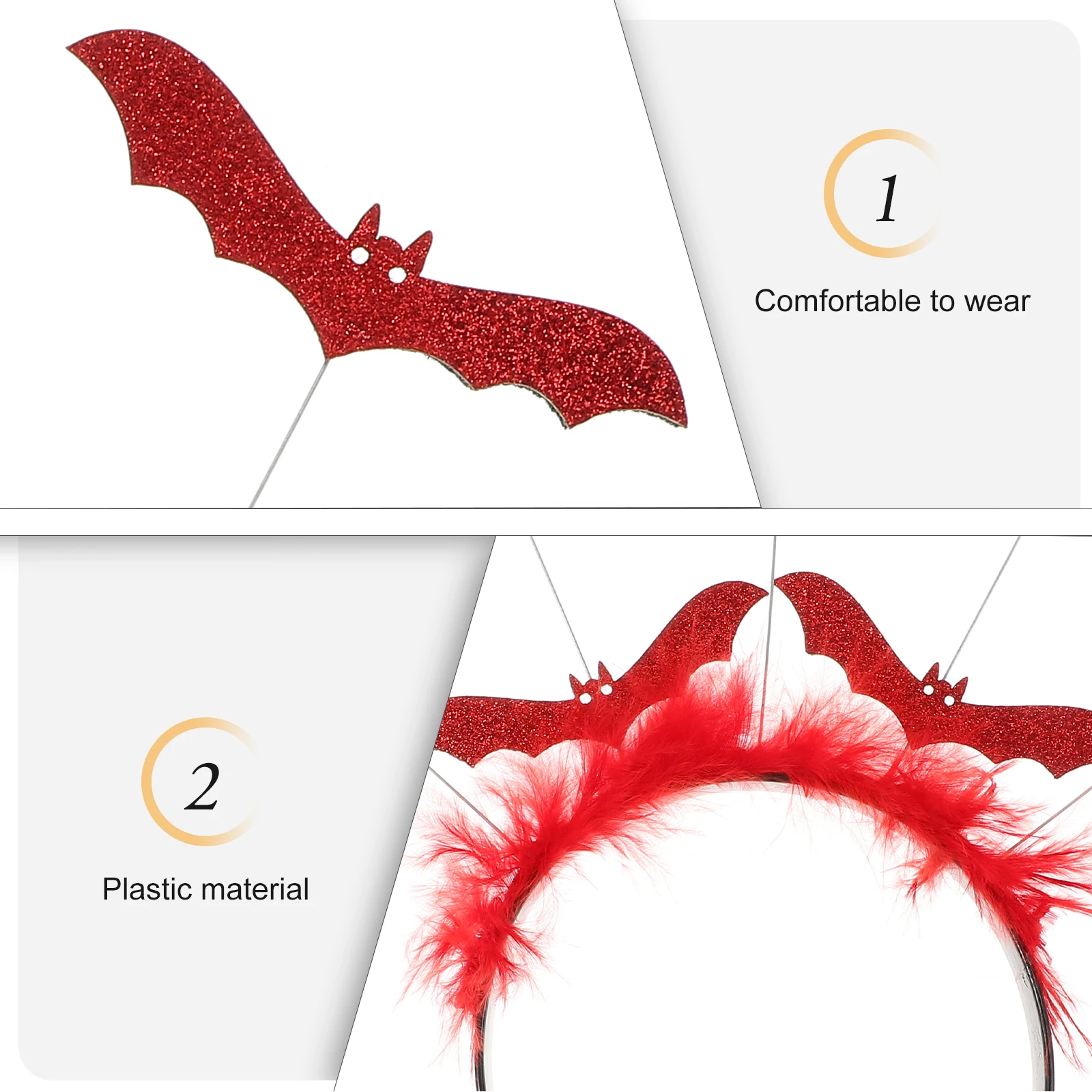 Bat Headband Halloween Headbands for Women Decorative Bats Headdress Costume Has Cosplay Props
Bat Headband Halloween Headbands for Women Decorative Bats Headdress Costume Has Cosplay Props