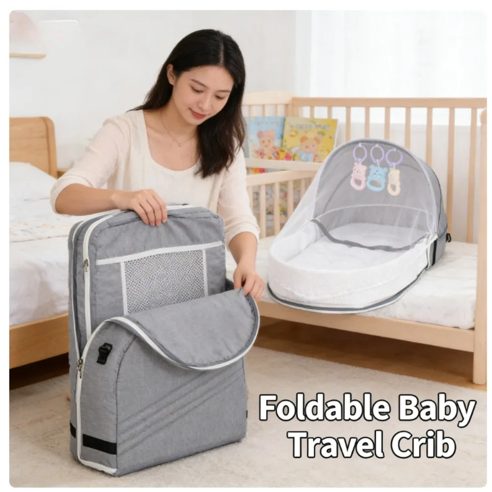 Simple Foldable Travel Baby Crib for Newborns Portable Anti Pressure Bed Lightweight and Easy to Carry
Simple Foldable Travel Baby Crib for Newborns Portable Anti Pressure Bed Lightweight and Easy to Carry