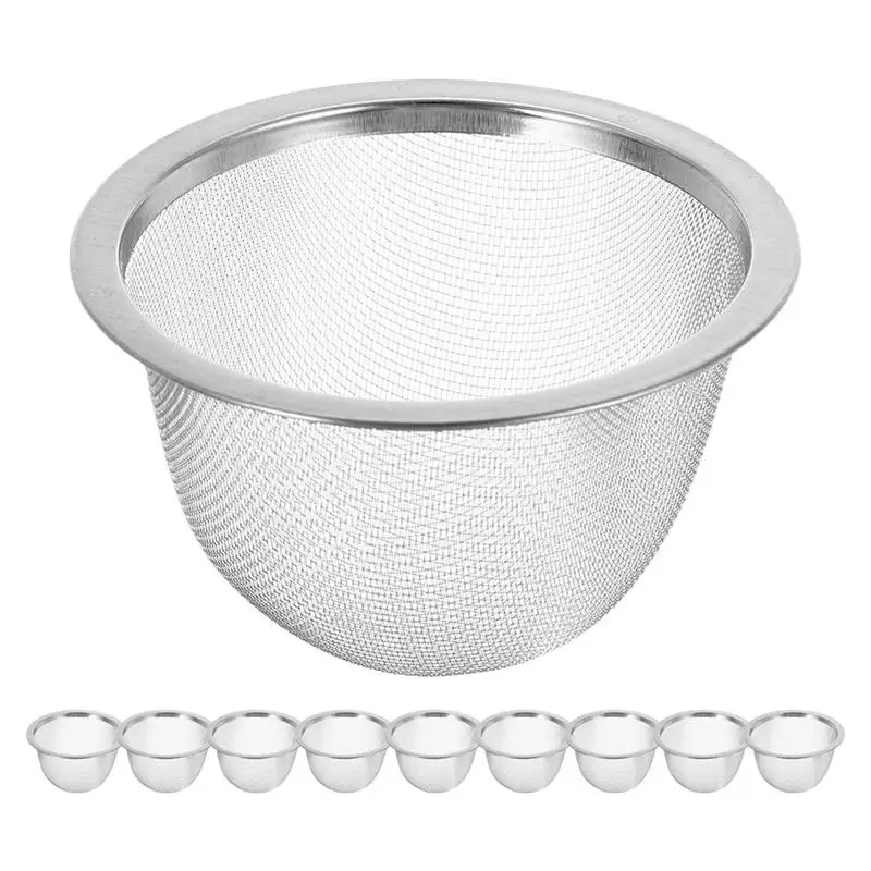 10pcs Stainless Steel Tea Infusers Fine Tea Filter Strainer Teapot Filter Teapot Inner Liner Mesh Tea Strainer Tea Filter Mesh
10pcs Stainless Steel Tea Infusers Fine Tea Filter Strainer Teapot Filter Teapot Inner Liner Mesh Tea Strainer Tea Filter Mesh