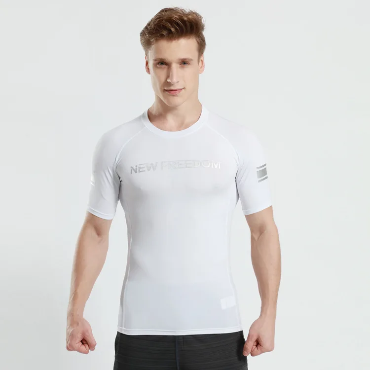 Quick dry clothes short sleeve tight high elastic breathable fitness running training letter exercise T-shirt
Quick dry clothes short sleeve tight high elastic breathable fitness running training letter exercise T-shirt