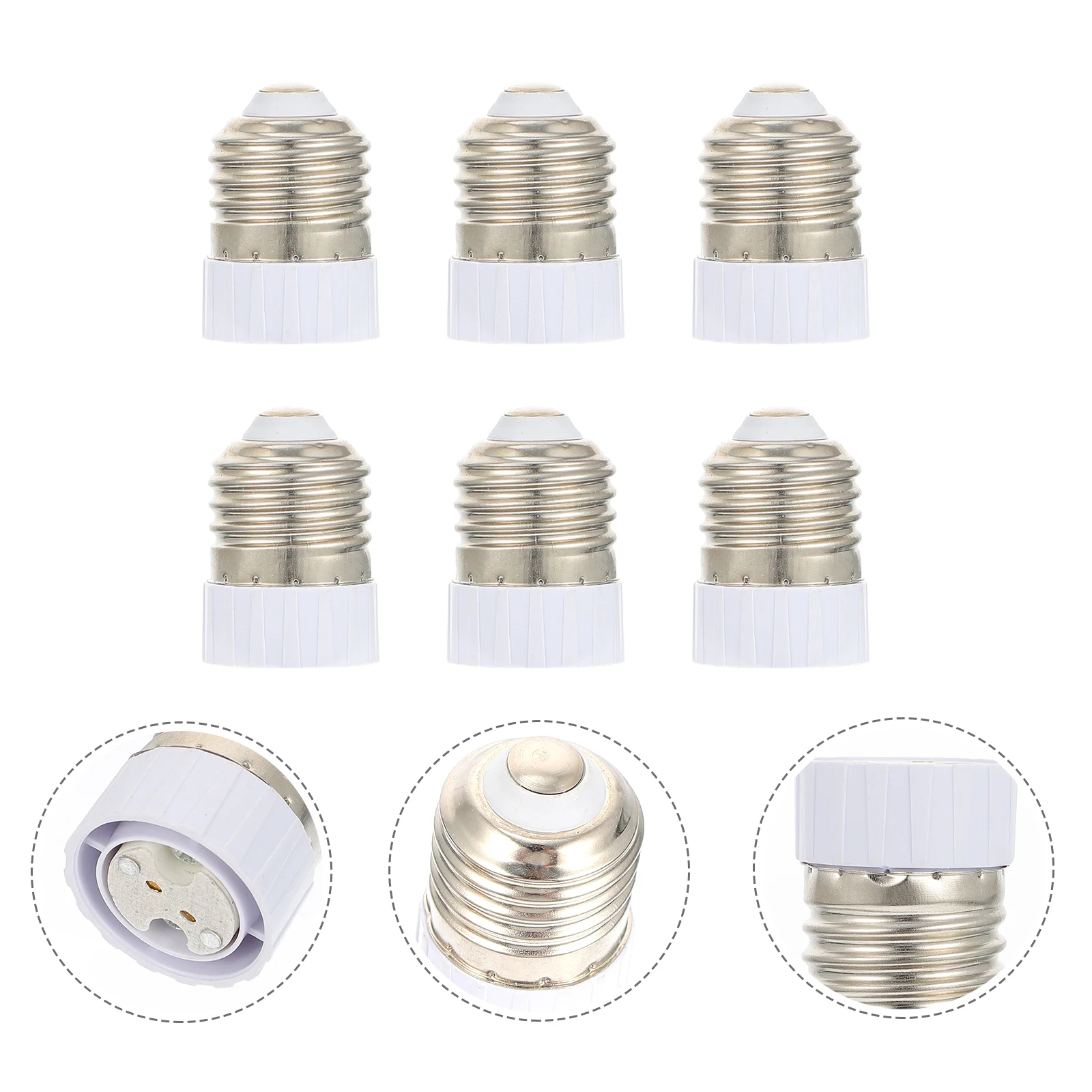 6 Pcs Light Bulb Halogen Bulbs Lampholder Converter Socket Adapter E27 to MR16 Base Screw Screw Led Light Converter Accessories
6 Pcs Light Bulb Halogen Bulbs Lampholder Converter Socket Adapter E27 to MR16 Base Screw Screw Led Light Converter Accessories
