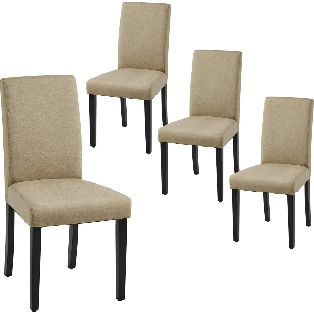 Fabric Parson Dining Chairs Set of 4 Modern Style Upholstered Kitchen Chairs with Padded Seat and Solid Wood Legs
Fabric Parson Dining Chairs Set of 4 Modern Style Upholstered Kitchen Chairs with Padded Seat and Solid Wood Legs
