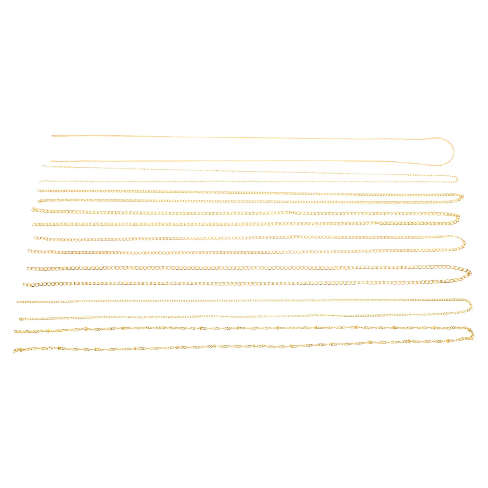 8Pcs 3D Gold Nail Chains Mini Metal Flexible Nail Art Charms for DIY Manicure Jewelry Decoration Jewellery-Making Chains
8Pcs 3D Gold Nail Chains Mini Metal Flexible Nail Art Charms for DIY Manicure Jewelry Decoration Jewellery-Making Chains