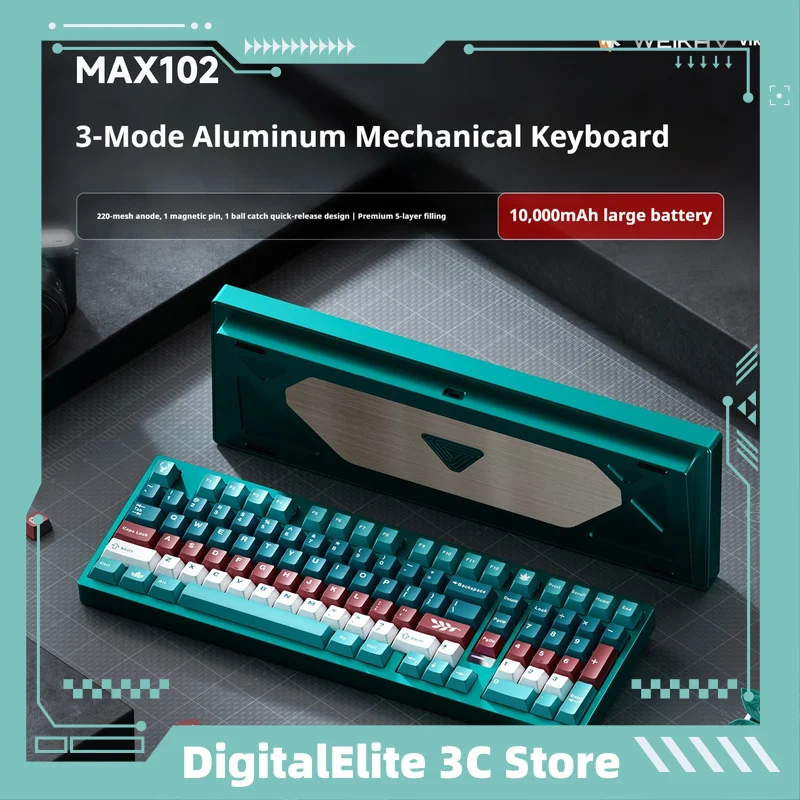 Беспроводная алюминиевая клавиатура Max102, совместимые с игровыми и офисными компьютерами, ноутбуками, Bluetooth, три режима, специализированные киберспортивные
Беспроводная алюминиевая клавиатура Max102, совместимые с игровыми и офисными компьютерами, ноутбуками, Bluetooth, три режима, специализированные киберспортивные