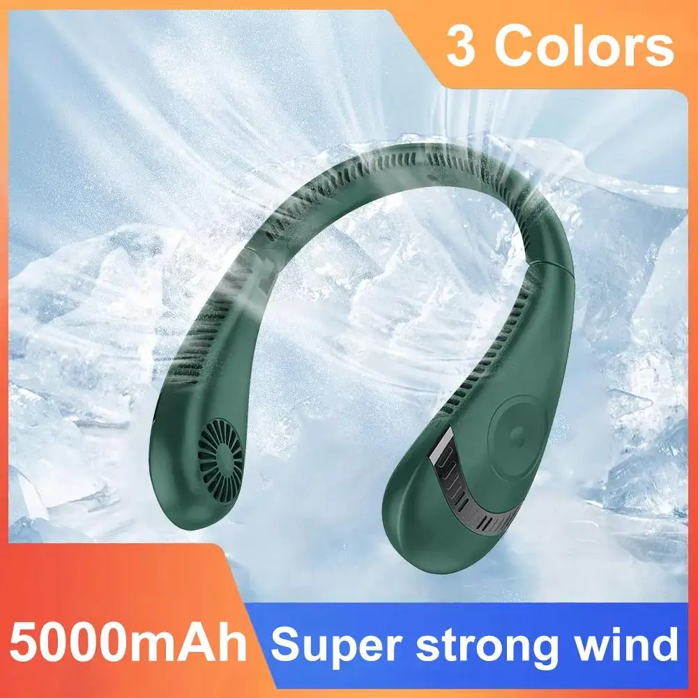 5000mAh Hanging Neck Fan 360 Degree Foldable Summer Air Cooling Fan USB Rechargeable Bladeless Mute Neckband Fans For Sports
5000mAh Hanging Neck Fan 360 Degree Foldable Summer Air Cooling Fan USB Rechargeable Bladeless Mute Neckband Fans For Sports