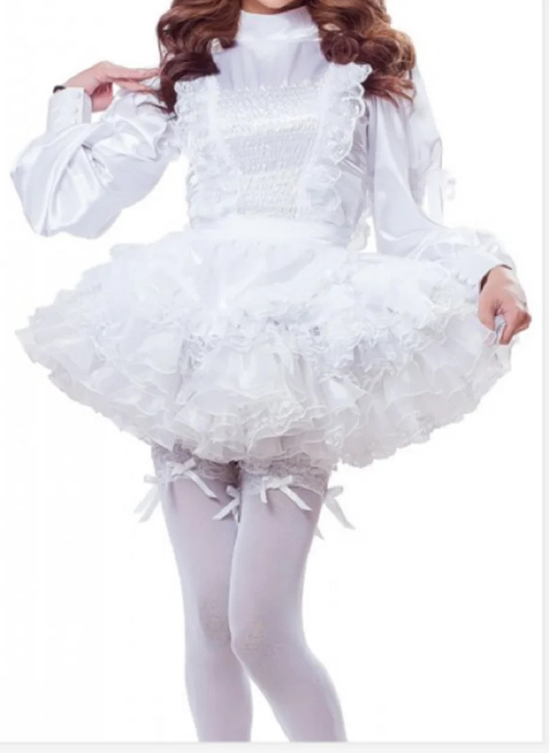 Mid Neck Long Sleeved White Satin Gothic Girly Sexy Adult Dance Dress Can Be Customized In Multiple Colors
Mid Neck Long Sleeved White Satin Gothic Girly Sexy Adult Dance Dress Can Be Customized In Multiple Colors