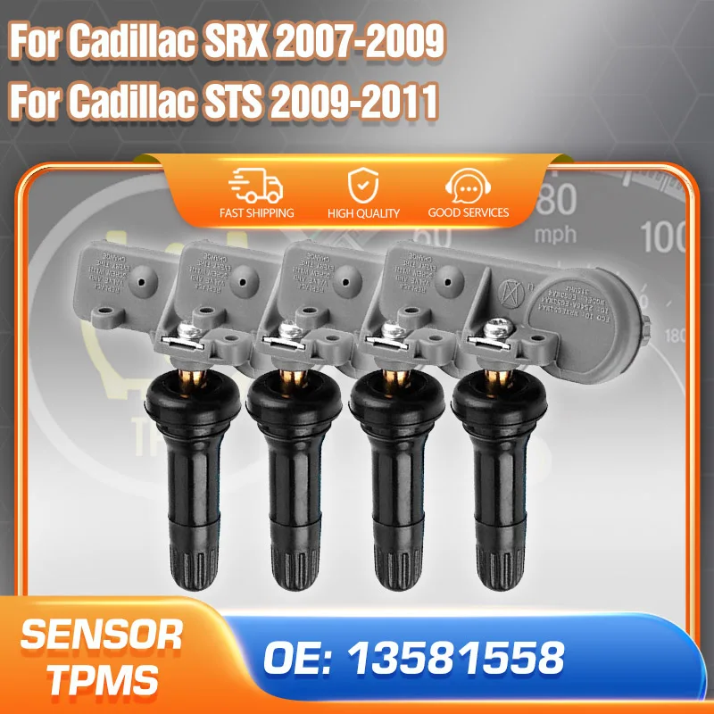 1/4PCS TPMS Sensor For Cadillac SRX 2007 2008 2009 Cadillac STS 2009 2010 2011 Car Tire Pressure Monitor Sensor Parts 13581558
1/4PCS TPMS Sensor For Cadillac SRX 2007 2008 2009 Cadillac STS 2009 2010 2011 Car Tire Pressure Monitor Sensor Parts 13581558