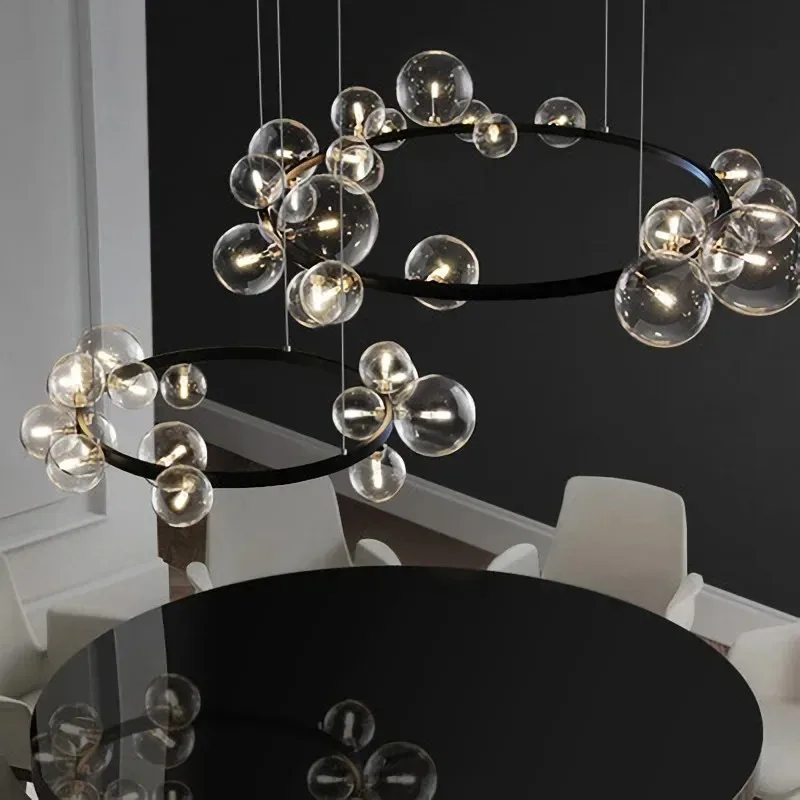 2026 for Nordic Circle Design Bubble Pendant Light for Living Room Dining Room Bedroom Glass Chandelier Modern Luxury
2026 for Nordic Circle Design Bubble Pendant Light for Living Room Dining Room Bedroom Glass Chandelier Modern Luxury