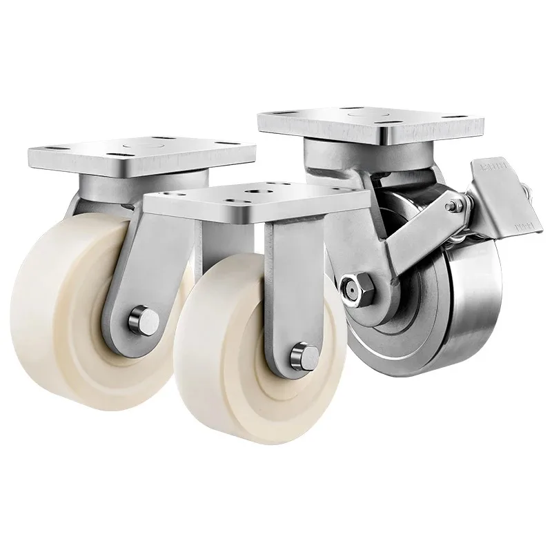 Heavy casters 4inch 5inch 6inch 8inch industrial Solid steel Nylon wheels design large castor wheels for trolleys
Heavy casters 4inch 5inch 6inch 8inch industrial Solid steel Nylon wheels design large castor wheels for trolleys