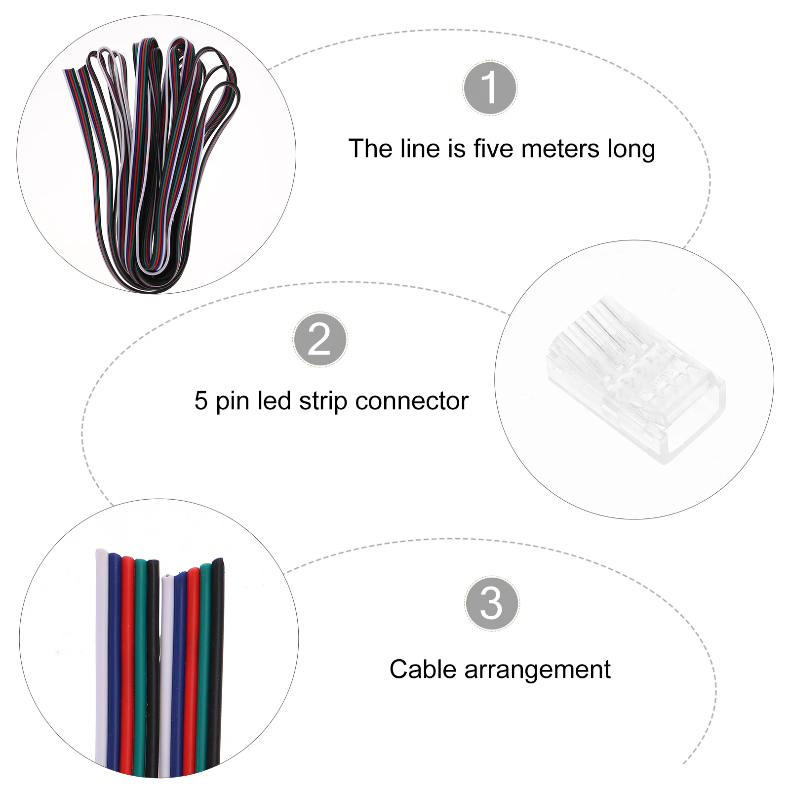10pcs LED Strip Connector 5 Pin RGBW Solderless Waterproof Adapter for Light Connectors Corner Electrical Product
10pcs LED Strip Connector 5 Pin RGBW Solderless Waterproof Adapter for Light Connectors Corner Electrical Product
