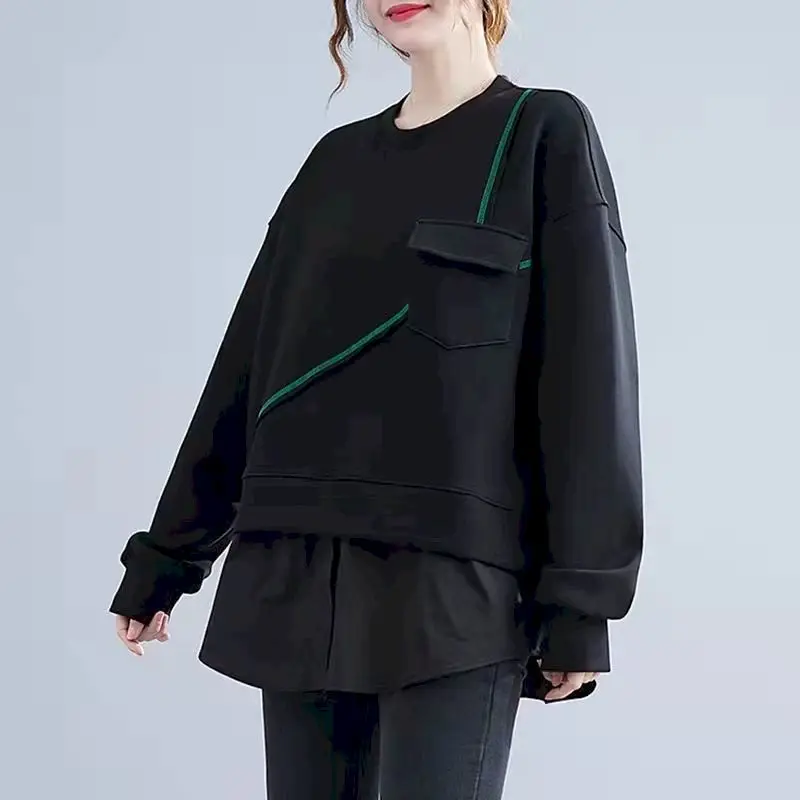 2024 Oversized Pullovers Women Spring Autumn Pullover Casual Loose Bottoming Shirts Black Long Sleeve O-neck Top Womens Clothing
2024 Oversized Pullovers Women Spring Autumn Pullover Casual Loose Bottoming Shirts Black Long Sleeve O-neck Top Womens Clothing