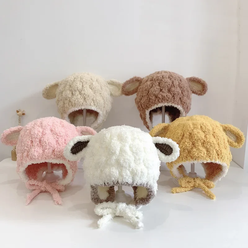 Cartoon Kids Plush Hat Cute Ears Infant Knit Beanie Cap Winter Solid Color Toddler Ear Protection Children Accessories
Cartoon Kids Plush Hat Cute Ears Infant Knit Beanie Cap Winter Solid Color Toddler Ear Protection Children Accessories