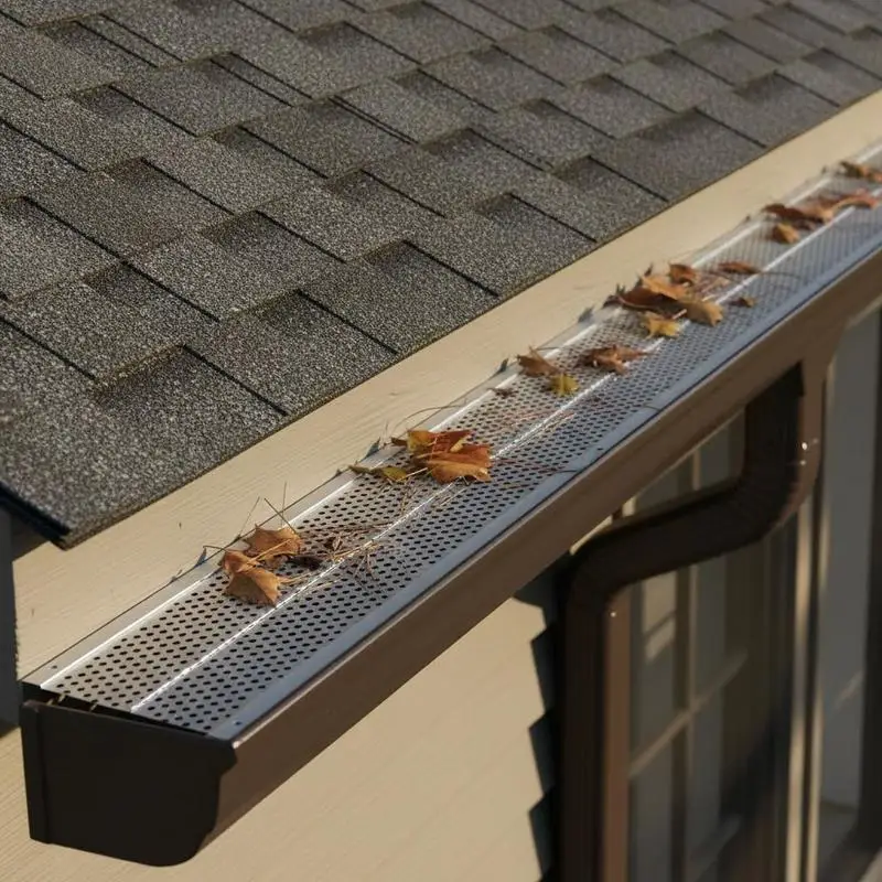 Aluminum Gutter Filter 5 Inch Width For Residential House Commercial Building Outdoor Roof, 52 Feet Total Length 13 Pieces DIY Metal Mesh Gutter Covers 0.157'' Hole Diameter 0.02'' Thick Fits Any Roof Gutter Type
Aluminum Gutter Filter 5 Inch Width For Residential House Commercial Building Outdoor Roof, 52 Feet Total Length 13 Pieces DIY Metal Mesh Gutter Covers 0.157'' Hole Diameter 0.02'' Thick Fits Any Roof Gutter Type