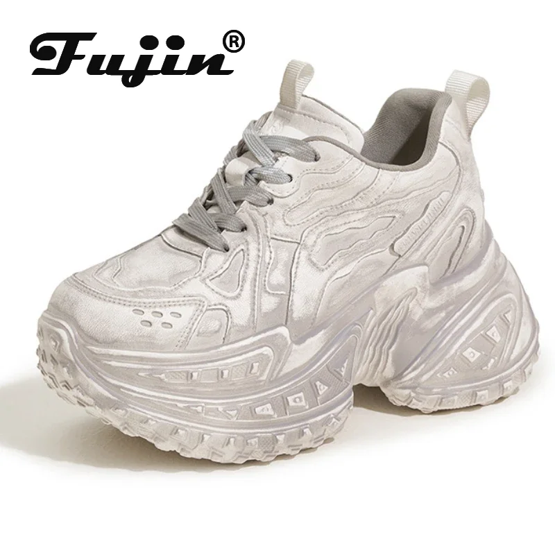 Fujin 10cm Microfiber Leather Platform Wedge Sneakers Chunky Shoes Women Vulcanize Summer Shoes Spring Autumn Walking Fashion
Fujin 10cm Microfiber Leather Platform Wedge Sneakers Chunky Shoes Women Vulcanize Summer Shoes Spring Autumn Walking Fashion