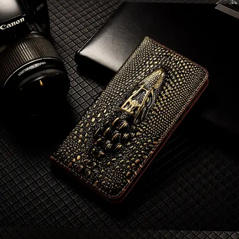 For Rog Phone 3 5 5S 6 7 8 9 6D Pro Ultimate Flip Genuine Leather Phone Case