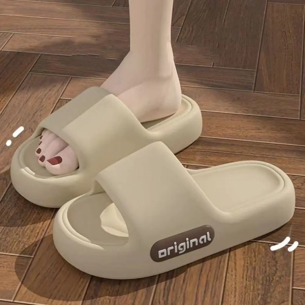 Casual Fashion Thick Platform Slippers Soft Sole Beach Shoes Non-slip Flip Flops Letter Slide Sandals Unisex House Shoes Summer
Casual Fashion Thick Platform Slippers Soft Sole Beach Shoes Non-slip Flip Flops Letter Slide Sandals Unisex House Shoes Summer