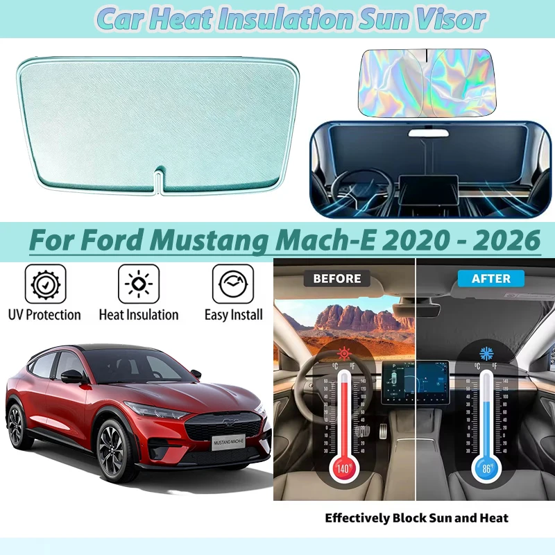 Sun Shade For Ford Mustang Mach-E 2021 2020 - 2026 Accessories Front Windshield Window Sun Protection Sunscreen Interior Bodykit
Sun Shade For Ford Mustang Mach-E 2021 2020 - 2026 Accessories Front Windshield Window Sun Protection Sunscreen Interior Bodykit