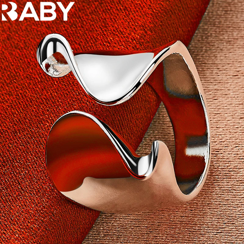 URBABY 925 Sterling Silver Smooth Curved Opening Ring For Women Men Wedding Rings Engagement Band Fashion Party Fine Jewelry
URBABY 925 Sterling Silver Smooth Curved Opening Ring For Women Men Wedding Rings Engagement Band Fashion Party Fine Jewelry
