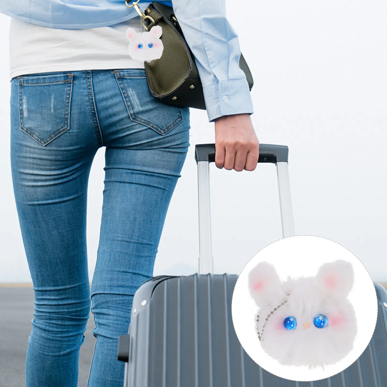 Rabbit Keychain Pendant Soft Comfortable Hanging Bag Charm Cute Bunny Ornament Backpack Decoration Stuffed Animal Keyring
Rabbit Keychain Pendant Soft Comfortable Hanging Bag Charm Cute Bunny Ornament Backpack Decoration Stuffed Animal Keyring