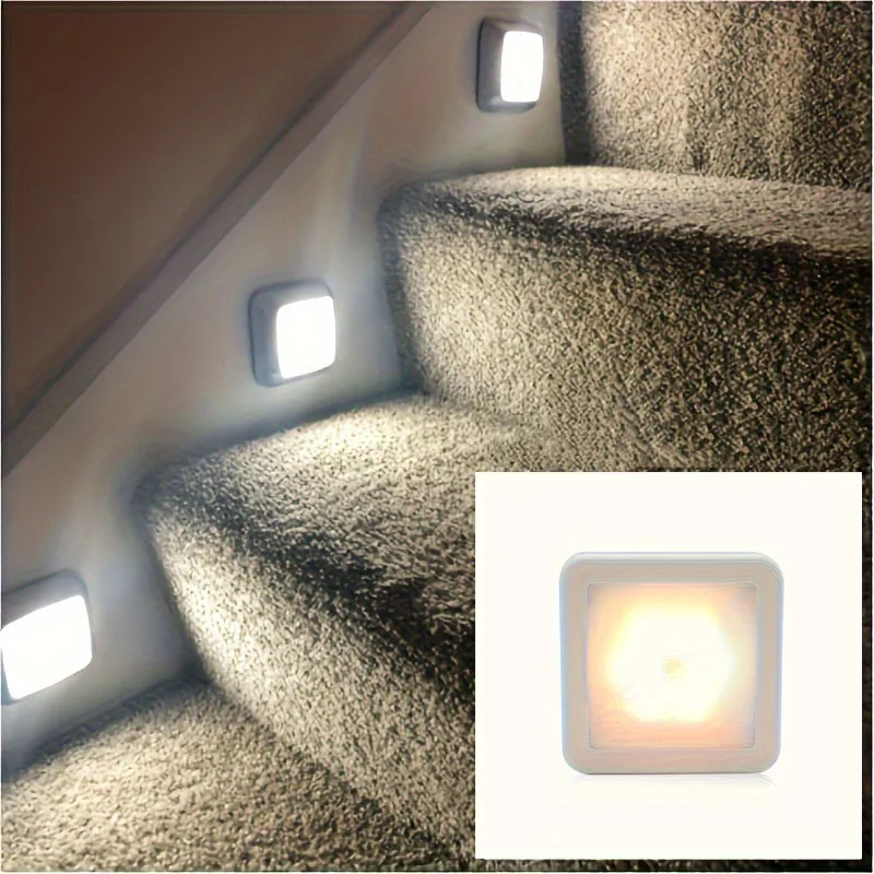 6/3/1pc Motion Sensor LED Nightlight Wireless Wall Lamp for Closet Cabinet Stair Auto On/Off Night Light For Bathroom Bedside
6/3/1pc Motion Sensor LED Nightlight Wireless Wall Lamp for Closet Cabinet Stair Auto On/Off Night Light For Bathroom Bedside