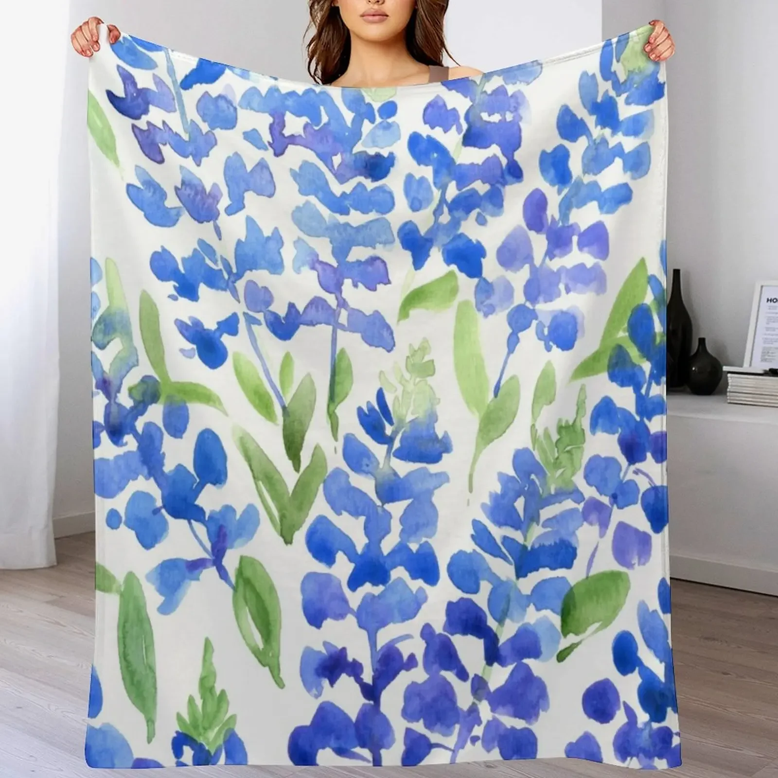 Watercolor Texas bluebells Throw Blanket blankets ands heavy to sleep Flannels for sofa Blankets
Watercolor Texas bluebells Throw Blanket blankets ands heavy to sleep Flannels for sofa Blankets