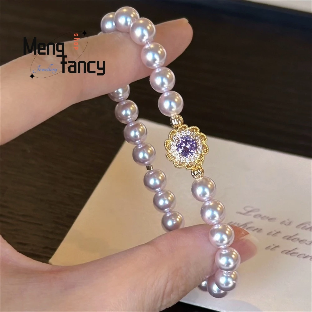 Rose Zircon Pearl Bracelet, A Light Luxury And High-End Style Beaded Bracelet, A Niche Accessory For Girls Fashion Jewelry
Rose Zircon Pearl Bracelet, A Light Luxury And High-End Style Beaded Bracelet, A Niche Accessory For Girls Fashion Jewelry