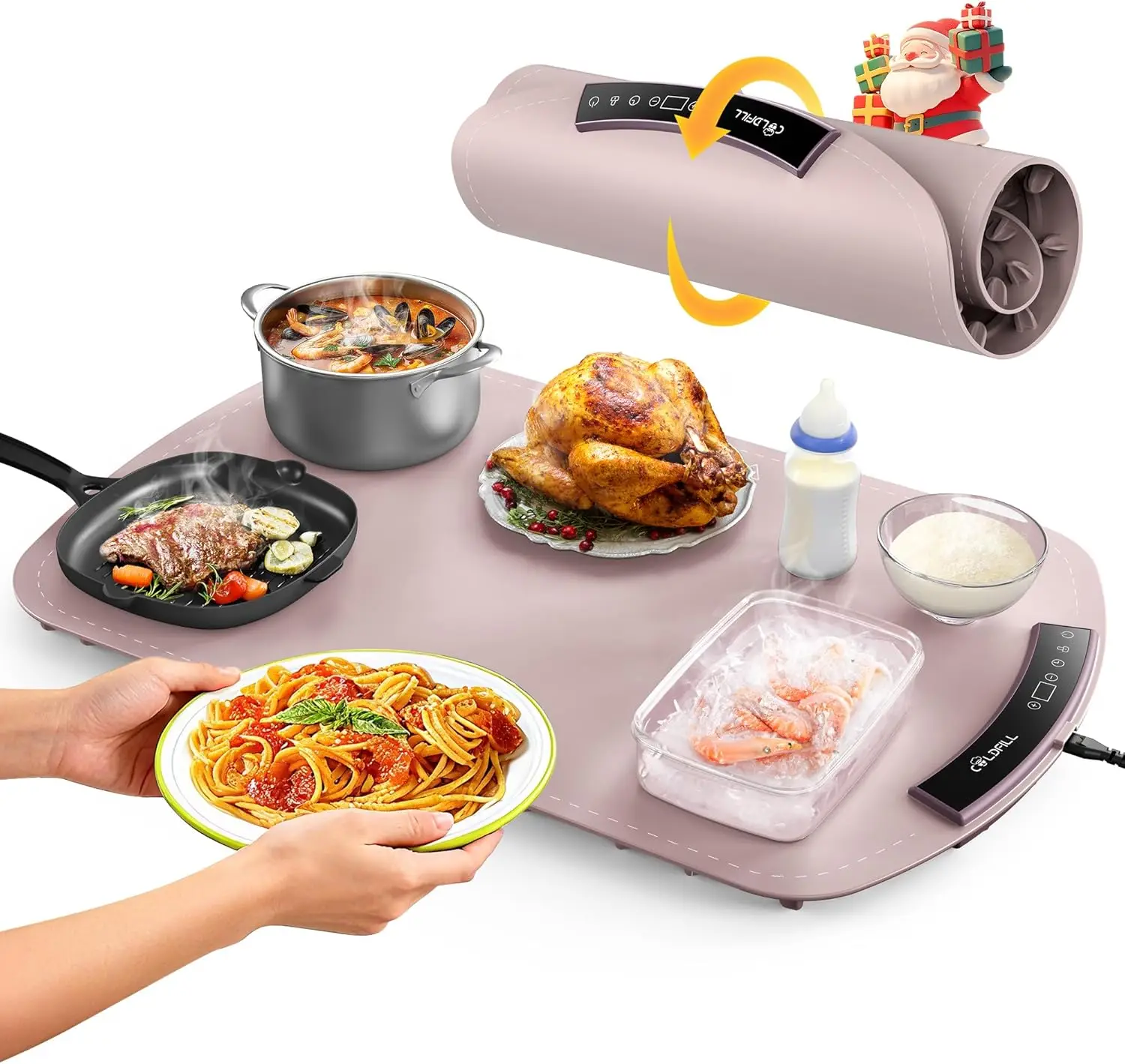 Food Warming Mat, Large Electric Warming Mat for Food & Buffet Party, 8 Temp Levels & 4H Timer, 5s Full-Surface
Food Warming Mat, Large Electric Warming Mat for Food & Buffet Party, 8 Temp Levels & 4H Timer, 5s Full-Surface