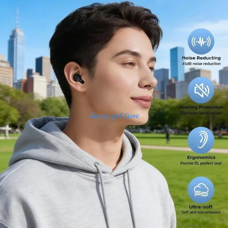 C7AB 45dB Noise Cancelling Silicone Earplugs Set For Traveler And Light Sleepers
C7AB 45dB Noise Cancelling Silicone Earplugs Set For Traveler And Light Sleepers