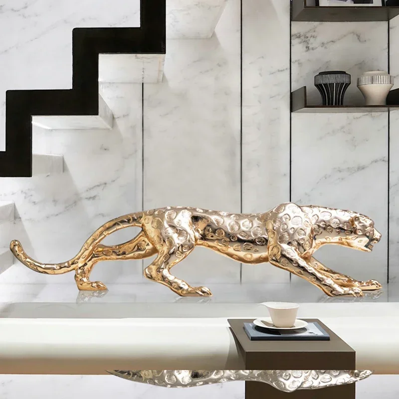 Home Decor Leopard Statue Ornaments Desk Accessories Animal Figurine TV Cabinet Porch Office Crafts Nordic Statue Decoration
Home Decor Leopard Statue Ornaments Desk Accessories Animal Figurine TV Cabinet Porch Office Crafts Nordic Statue Decoration