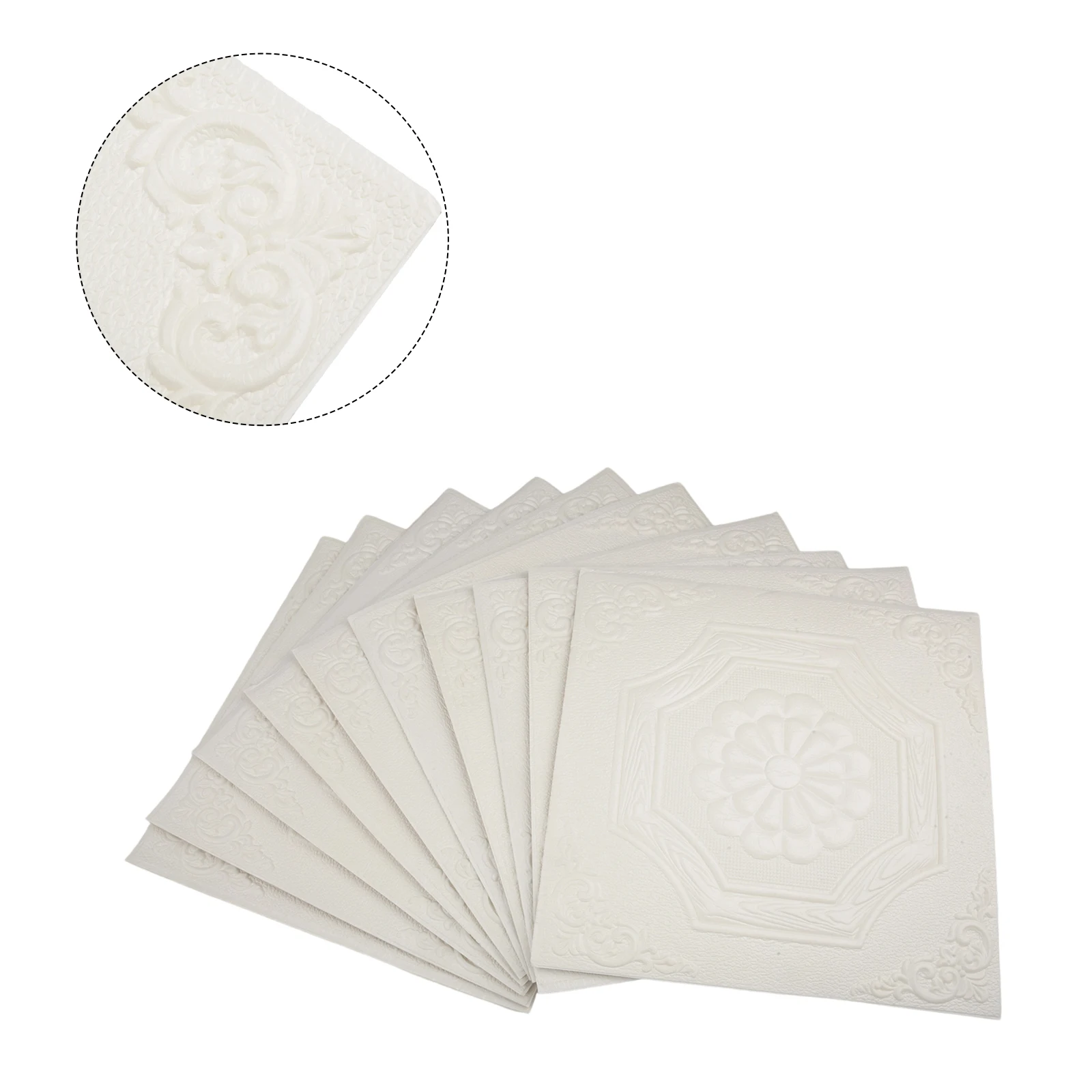 10PCS Waterproof Ceiling Wall Decorative Stickers for Home or Office 35CM XPE Foam Easy Application and Removal
10PCS Waterproof Ceiling Wall Decorative Stickers for Home or Office 35CM XPE Foam Easy Application and Removal