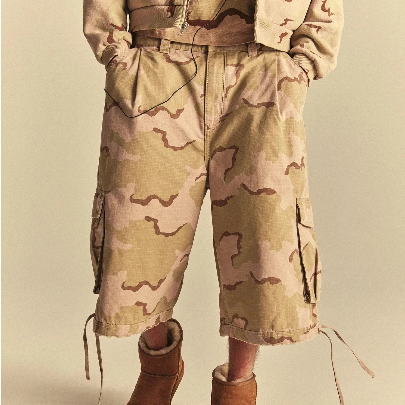 Y2K Retro Loose Cargo Camouflage Hem Drawstring Shorts American Fashion Outdoor Casual Canvas Men Women Loose Cropped Pants
Y2K Retro Loose Cargo Camouflage Hem Drawstring Shorts American Fashion Outdoor Casual Canvas Men Women Loose Cropped Pants