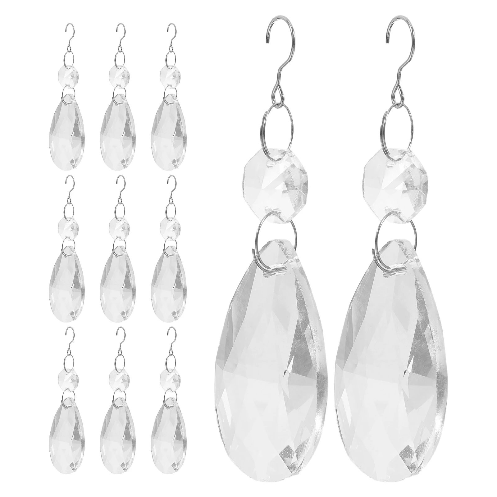 12pcs Crystal Pendant Sun Catcher Prisms Hanging Window Chandelier Crystals Replacement Decor Ornaments Garden Enhancement
12pcs Crystal Pendant Sun Catcher Prisms Hanging Window Chandelier Crystals Replacement Decor Ornaments Garden Enhancement