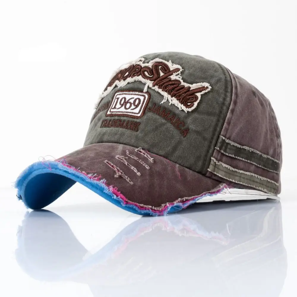 Sun Protection Washed Denim Letters Baseball Cap Vintage Patchwork Hip Hop Hats 1969 Letter Dad Cap Snapback Hat Summer Autumn 
Sun Protection Washed Denim Letters Baseball Cap Vintage Patchwork Hip Hop Hats 1969 Letter Dad Cap Snapback Hat Summer Autumn