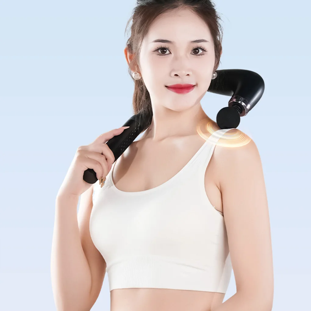 Rechargeable Fascia Gun with Bent Long Handle High-frequency Vibration Massage Gun Muscle Relaxation Back Neck Massager Tool
Rechargeable Fascia Gun with Bent Long Handle High-frequency Vibration Massage Gun Muscle Relaxation Back Neck Massager Tool