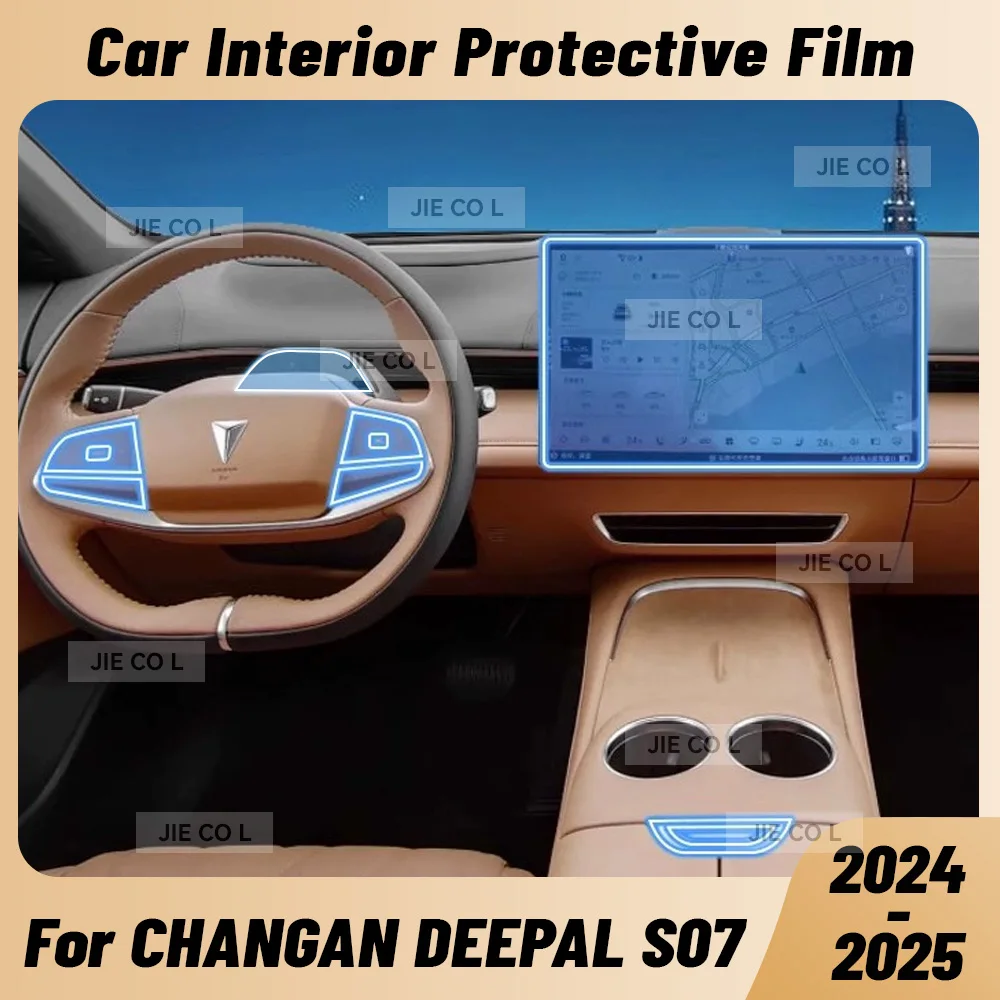 Противоударная внутренняя центральная консоль автомобиля, медиа-приборная панель, навигационная защитная пленка из ТПУ для CHANGAN DEEPAL S07 2024 2025 
Противоударная внутренняя центральная консоль автомобиля, медиа-приборная панель, навигационная защитная пленка из ТПУ для CHANGAN DEEPAL S07 2024 2025