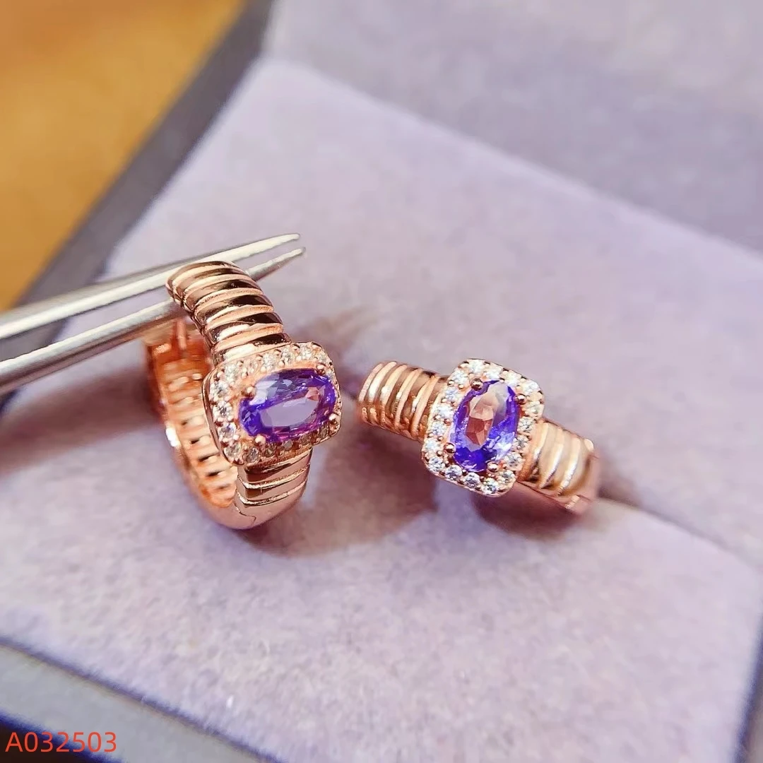 KJJEAXCMY Women's Natural Tanzanite Stud Earrings S925 Sterling Silver Plated High Clarity Gemstone Inlaid New Year's Gift
KJJEAXCMY Women's Natural Tanzanite Stud Earrings S925 Sterling Silver Plated High Clarity Gemstone Inlaid New Year's Gift