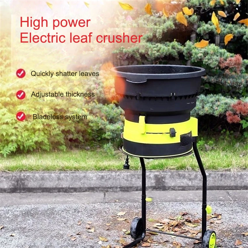 Electric Leaf Crusher Household Small Leaf Crushing Machine Grass and Leaves Branch Shredder For Lawn Garden Backyard 220V 2500W
Electric Leaf Crusher Household Small Leaf Crushing Machine Grass and Leaves Branch Shredder For Lawn Garden Backyard 220V 2500W