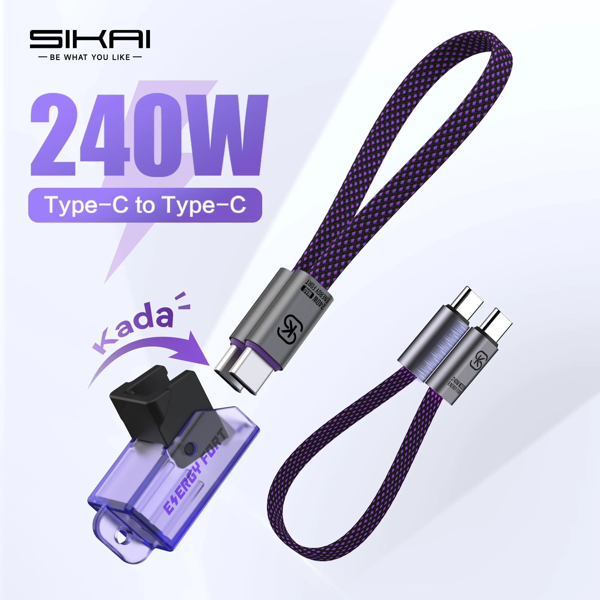 USB C Cable Keychain Charger Cable Short 240W PD Fast Charging Cord 480Mbps Data Transfer Type C Cables for iPhone/iPad/Samsung
USB C Cable Keychain Charger Cable Short 240W PD Fast Charging Cord 480Mbps Data Transfer Type C Cables for iPhone/iPad/Samsung